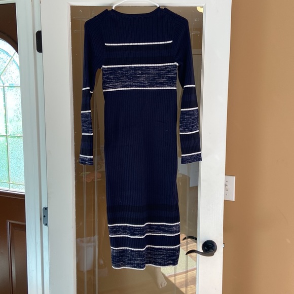 Ann Taylor Long Sleeve Midi Sweater Dress - Picture 3 of 3